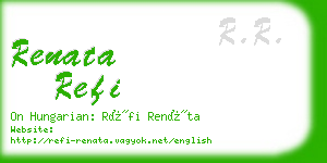 renata refi business card